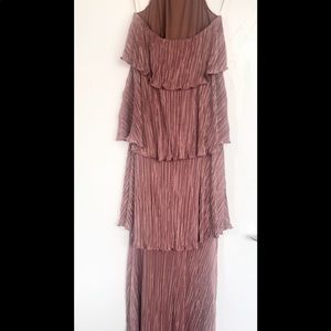 SOLD - Rose pink halter pleated dress